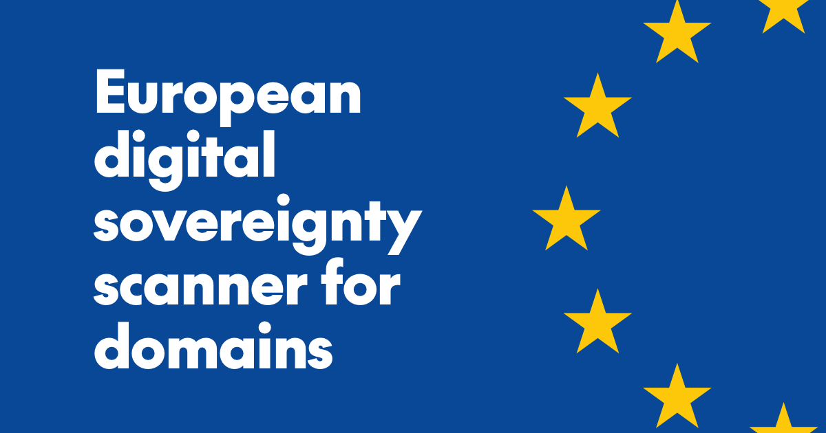 European Digital Sovereignty Scanner
